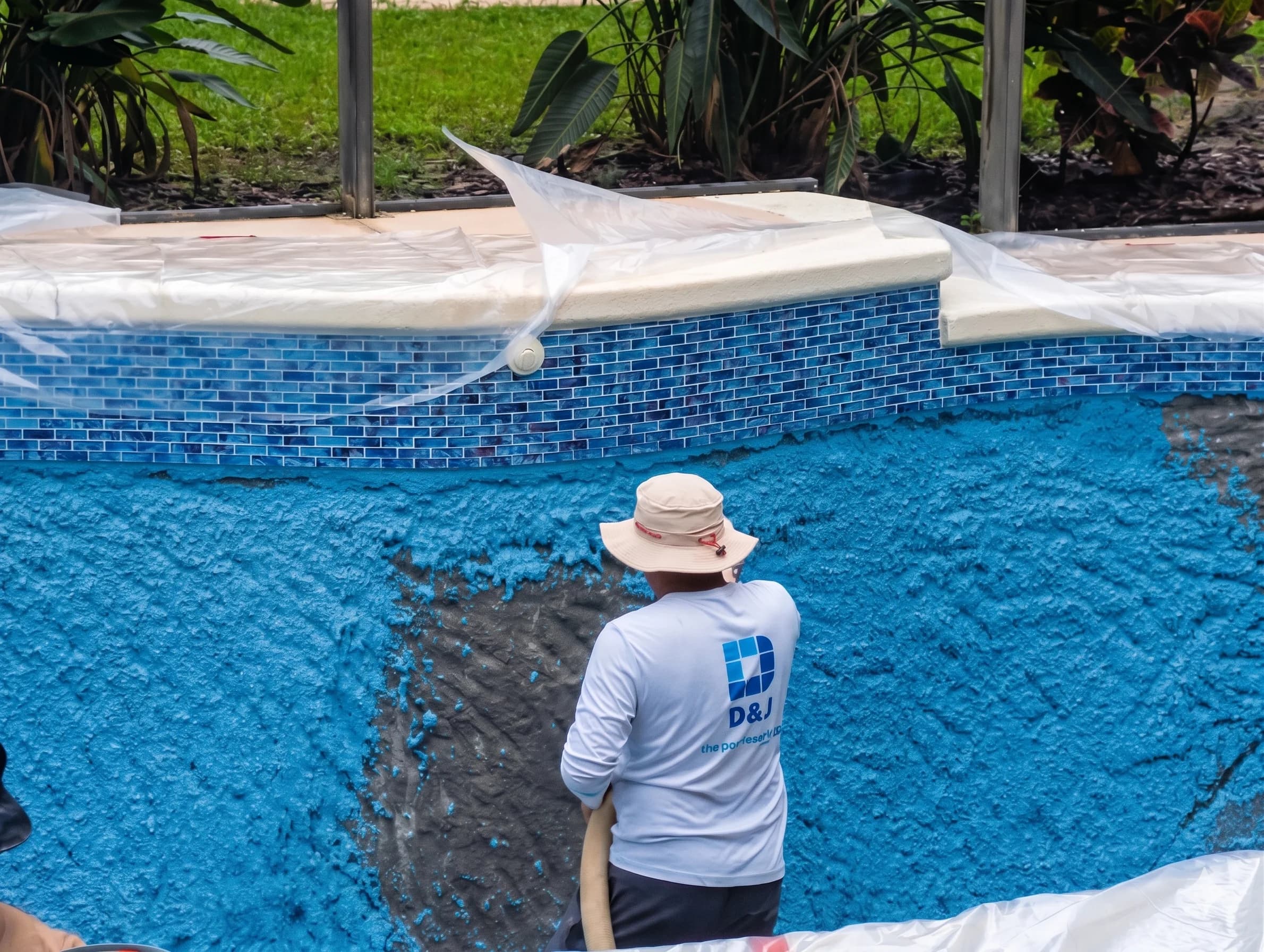 Proyecto residencial de restauración de piscina en Florida
