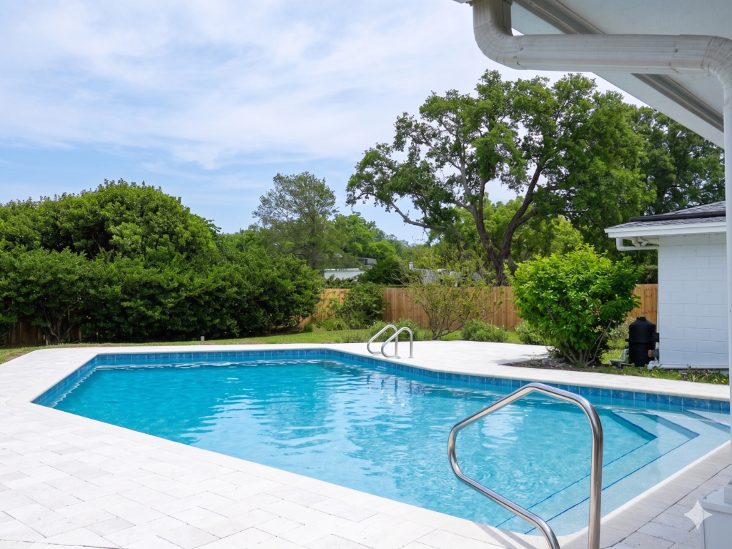 BLOG4 2 geometric pool design 2026 Central Florida — minimalist backyard pool