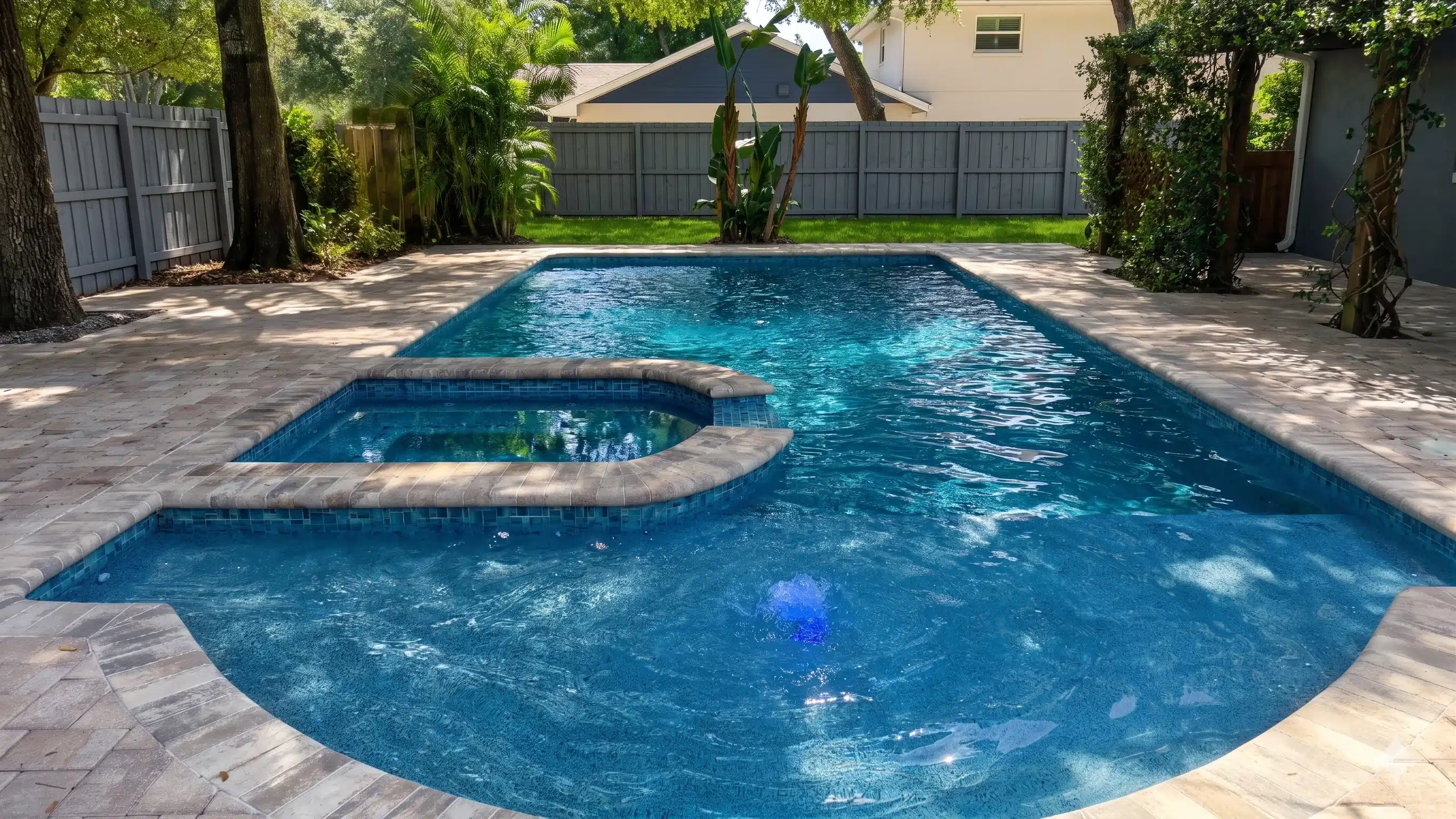 Pool resurfacing Orlando FL with PebbleTec finish