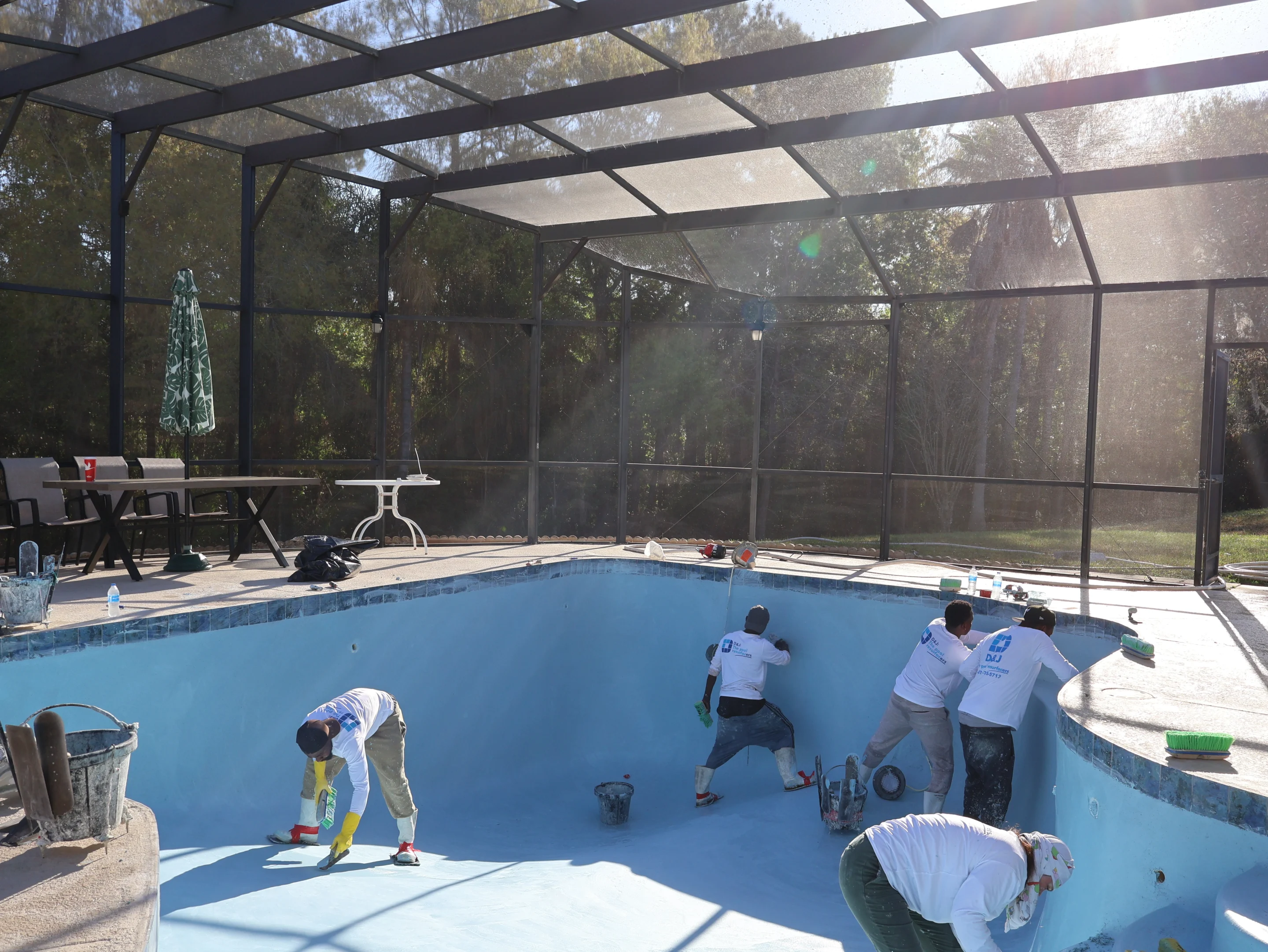 Pool resurfacing FL residential project Pool resurfacing FL residential project